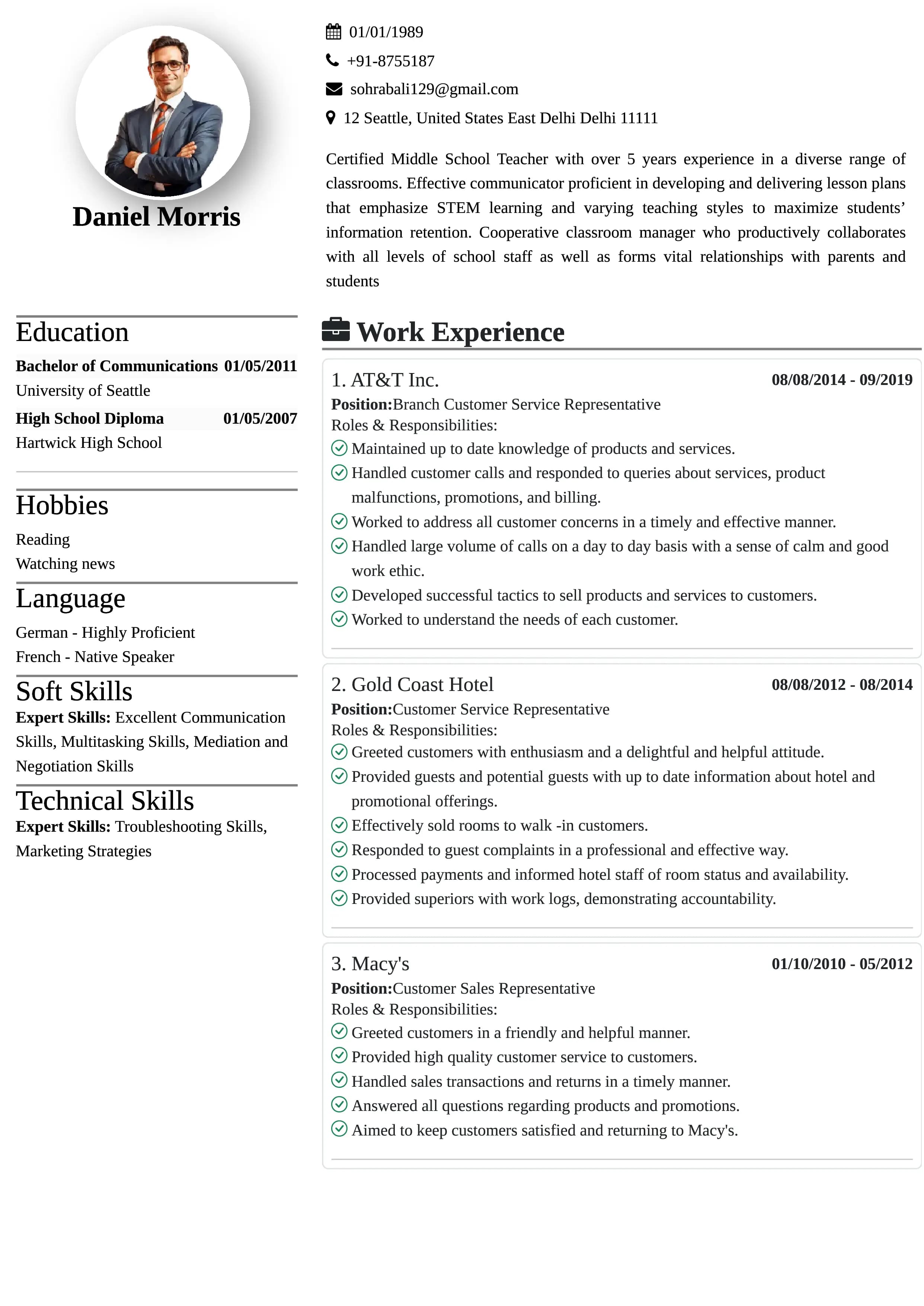 Template Preview